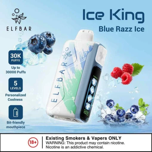 Elf Bar Ice King – Blue Razz Ice – 30K