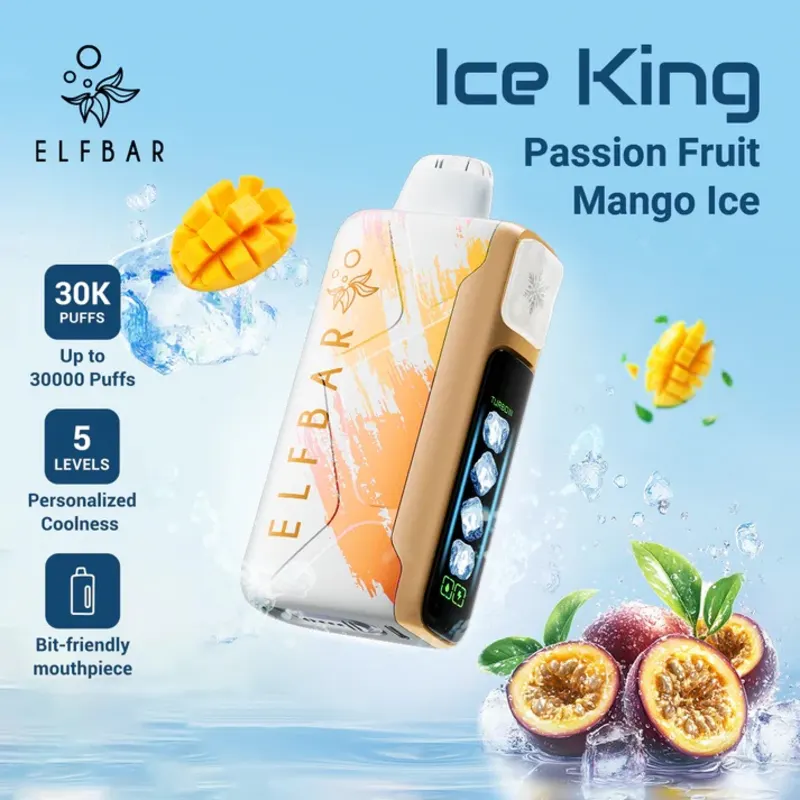 Elf Bar Ice King - Passion Fruit Mango Ice - 30K