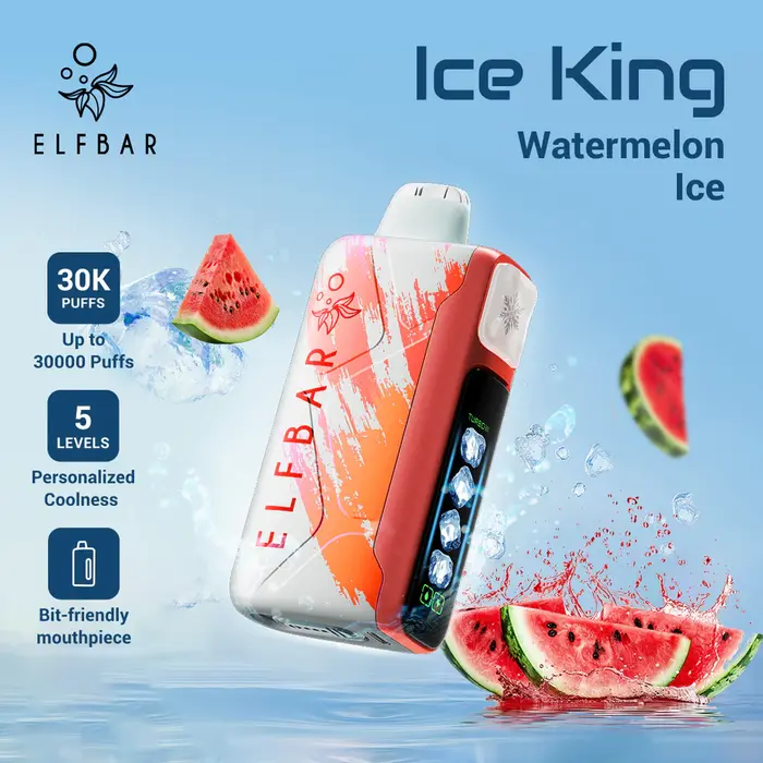 Elf Bar Ice King – Watermelon Ice 30K (1)