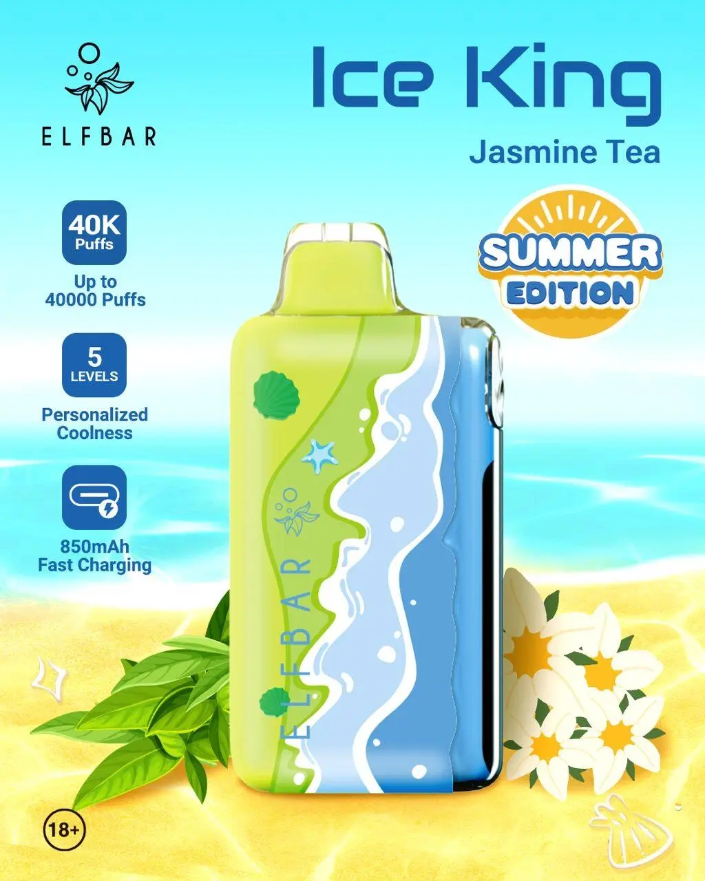 ELF-BAR-ICE-KING-–-SUMMER-EDITION-–-JASMIN-TEA-–-40K-PUFFS-1