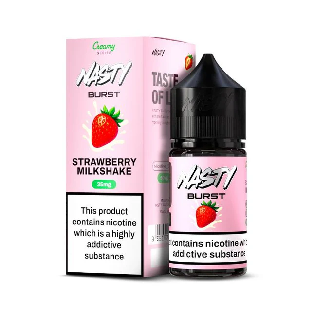 Nasty Burst Nic salts Strawberry Milkshake Nasty Burst Nic salts Strawberry Milkshake