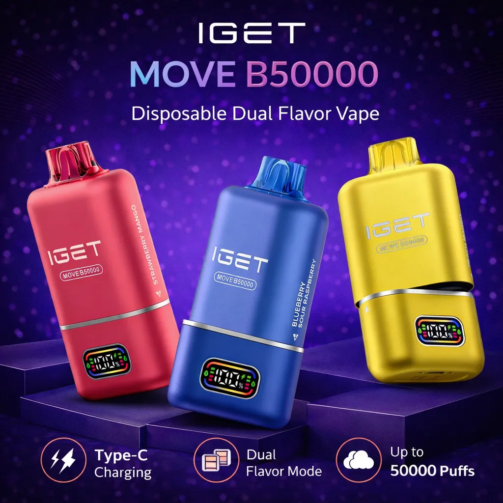 Iget Move – Triple Melon + Melon Pineapple Orange – 2 flavours in 1 device