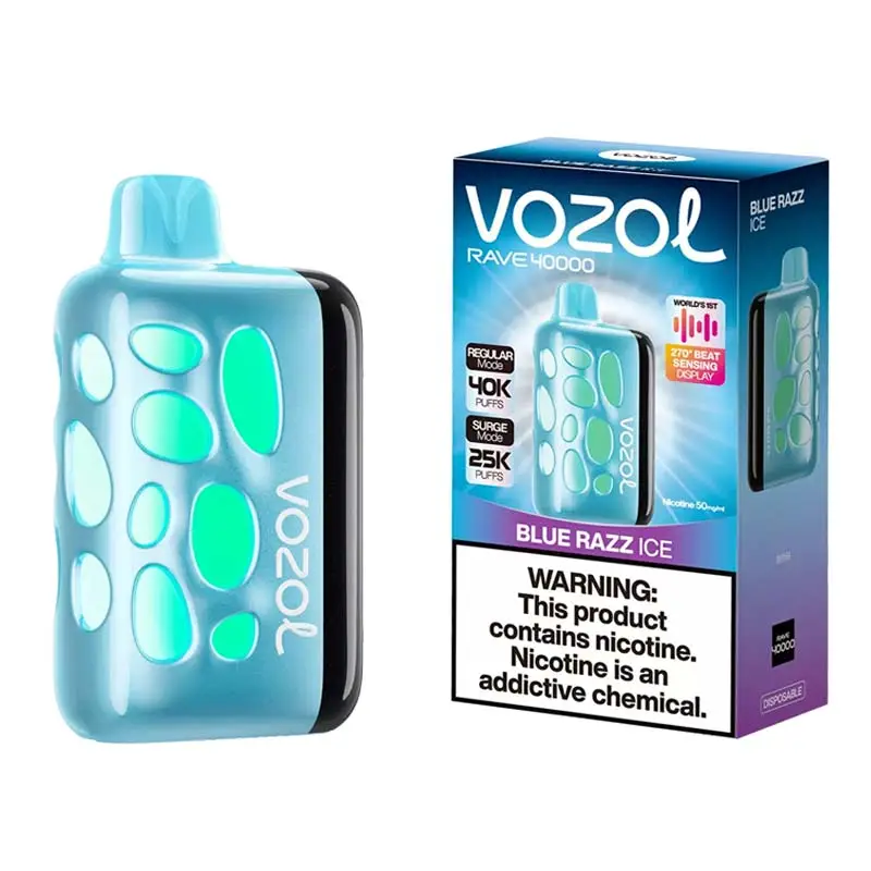 VOZOL Rave – Blue Razz Ice – 40