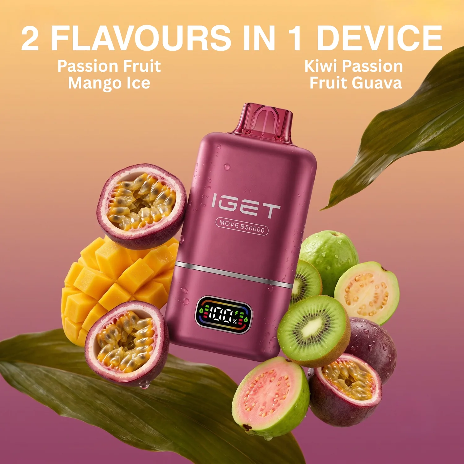 IGET MOVE B50000 – Passion Fruit Mango Ice + Kiwi Passion Fruit Guava