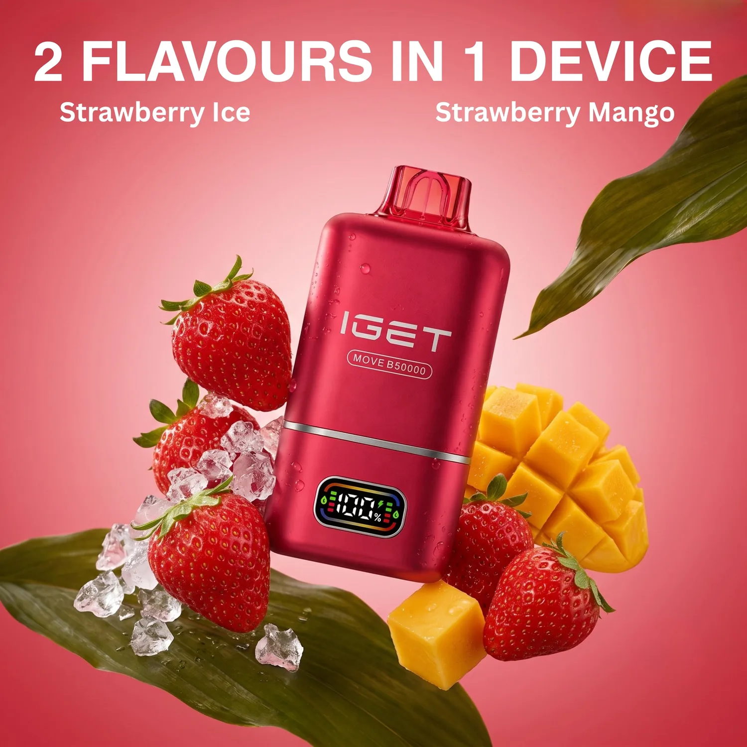 IGET MOVE - B50000 Strawberry Ice + Strawberry Mango